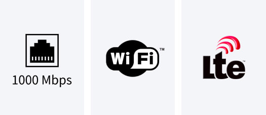 超强网络通讯能力，网口，wifi，lte